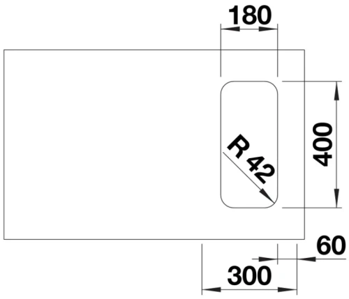 Мойка BLANCO SOLIS 180-U нержавеющая сталь фото 3