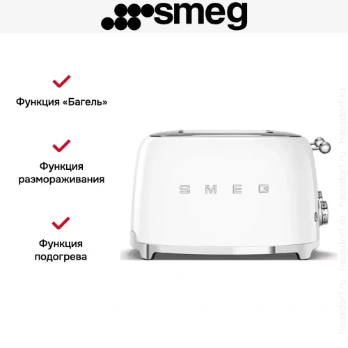 Тостер Smeg TSF03WHEU фото 2