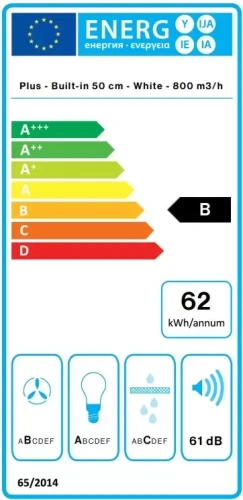 Встраиваемая вытяжка Falmec GRUPPO INCASSO PLUS 50 WH фото 3