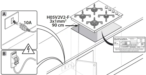 Газовая варочная панель Barazza 1PUN64 фото 2