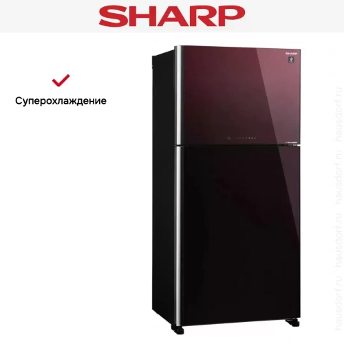 Двухкамерный холодильник Sharp SJXG60PGRD фото 4