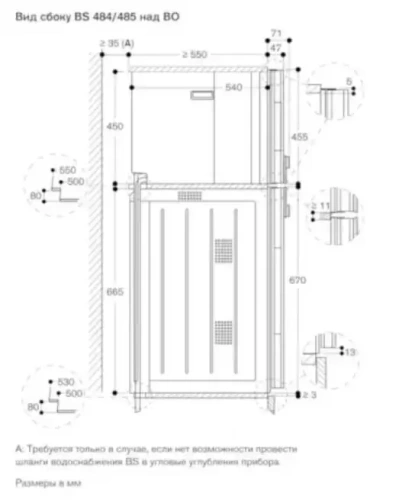 Комбинированный духовой шкаф-пароконвектомат Gaggenau BS485112 фото 3
