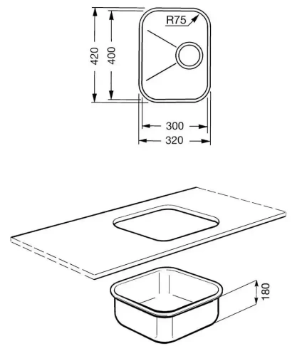 Мойка Smeg UM30 фото 3