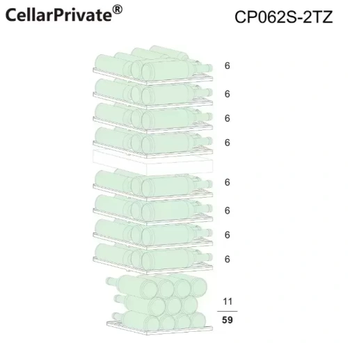 Винный шкаф CellarPrivate CP062S-2TZ фото 12