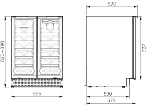Винный шкаф Dometic D42B Design фото 8