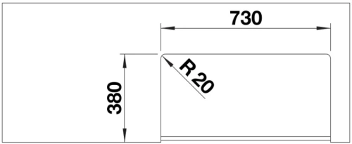 Мойка BLANCO VILLAE Single глянцевый белый фото 5