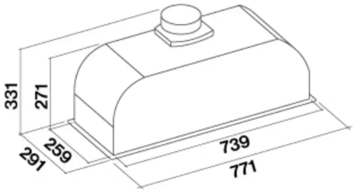 Встраиваемая вытяжка Falmec GRUPPO INCASSO PLUS 70 WH фото 3