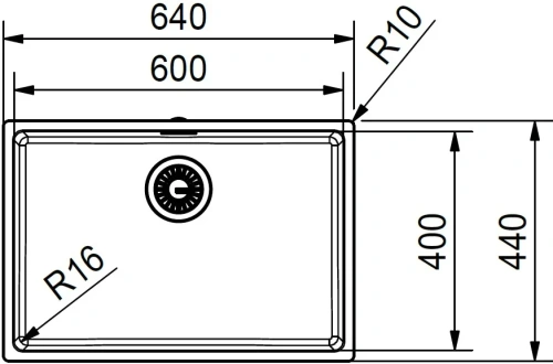 Мойка Franke FEX 110-60 сталь фото 5