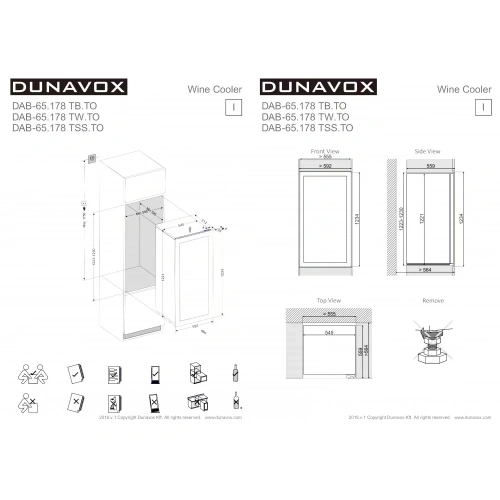 Винный шкаф Dunavox DAB-65.178TSS.TO фото 4