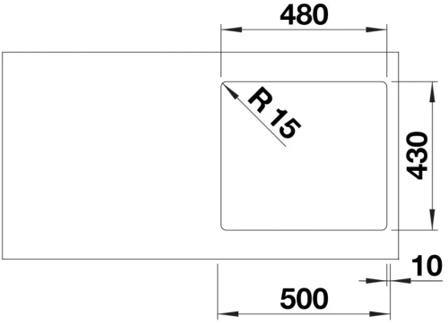 Мойка BLANCO SOLIS 450-IF нержавеющая сталь фото 4