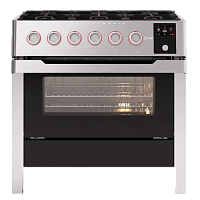 Кухонный блок ILVE Panaromagic PM096DS3/SS нержавеющая сталь (фурн. сатинированная сталь)