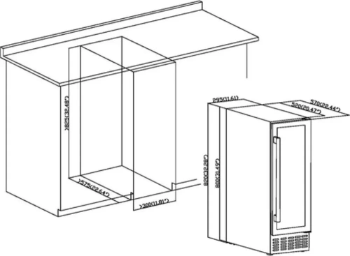 Встраиваемый винный шкаф De Dietrich DUW20FB фото 7