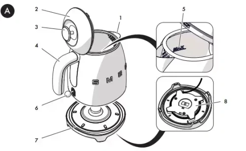 Чайник Smeg KLF05BLEU фото 12