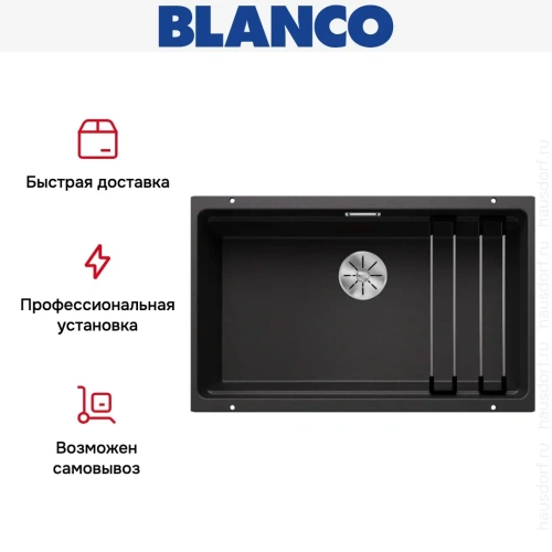 Мойка BLANCO ETAGON 700-U Silgranit антрацит фото 11