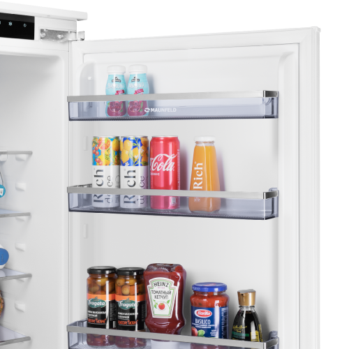 Холодильник-морозильник встраиваемый MAUNFELD MBF17754NFWHGR LUX фото 10