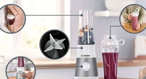 Блендер Bosch MMB2111T нержавеющая сталь фото 7