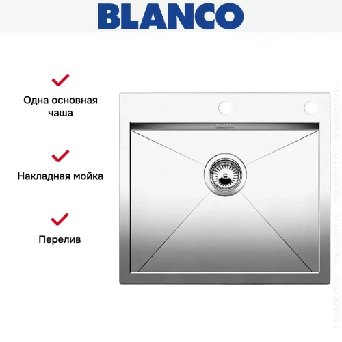 Мойка Blanco Zerox 550-IF/A нержавеющая сталь фото 7
