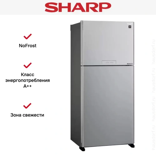 Двухкамерный холодильник Sharp SJXG55PMSL фото 2