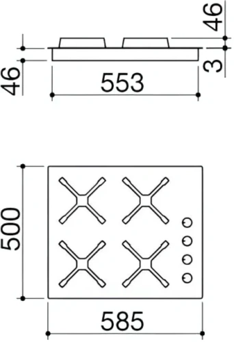 Газовая варочная панель Barazza 1PSPT64 фото 3