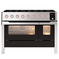 Кухонный блок ILVE Panaromagic PM128DS3/SS нержавеющая сталь (фурн. хром)