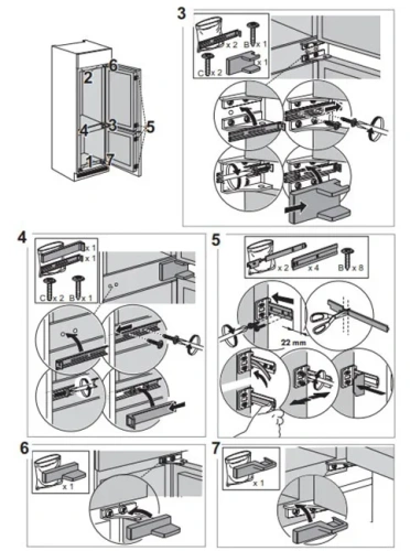 Встраиваемый холодильник Franke FCB 320 S NE E фото 5
