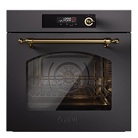 Духовой шкаф ILVE Nostalgie OV601NL3/MGG матовый графит (фурн. латунь)