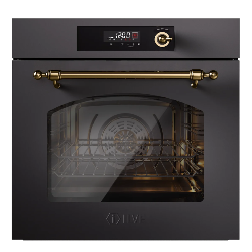 Духовой шкаф ILVE Nostalgie OV601NL3/MGG матовый графит (фурн. латунь) Духовой шкаф ILVE Nostalgie OV601NL3/MGG матовый графит (фурн. латунь)