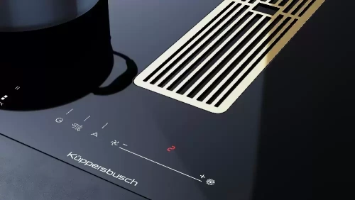 Варочная панель с вытяжкой Kuppersbusch KMI 8590.0 SR Gold фото 5