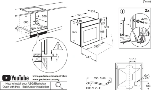Духовой шкаф Electrolux EOF5F50BV фото 7