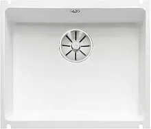 Мойка Blanco SUBLINE 500-U керамика отводная арматура InFino® глянцевый белый