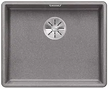 Мойка Blanco SUBLINE 500-F отводная арматура InFino® алюметаллик