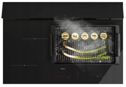 Варочная панель с вытяжкой Falmec BRERA 75 VETRO NERO