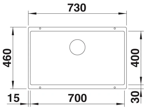 Мойка Blanco ROTAN 700-U Silgranit белый фото 3