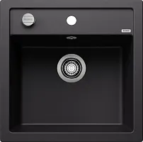 Мойка BLANCO DALAGO 5 Silgranit черный, клапан-автомат