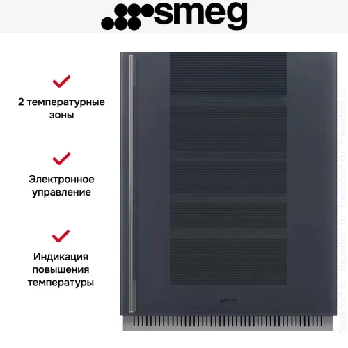 Встраиваемый холодильный шкаф для вина Smeg CVI138RG фото 4