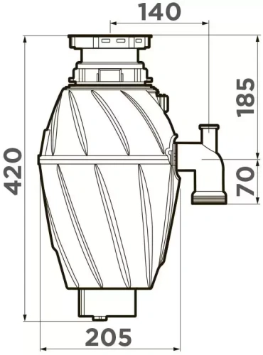 Измельчитель пищевых отходов Omoikiri NAGARE 750 фото 6 Измельчитель пищевых отходов Omoikiri NAGARE 750 фото 6