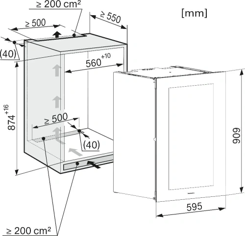 Встраиваемый винный холодильник Miele KWT 6422 iG Pearlbeige фото 5