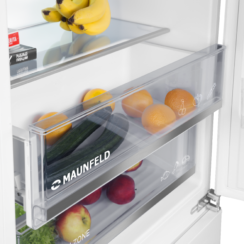 Холодильник-морозильник встраиваемый MAUNFELD MBF19369NFWGR LUX фото 8