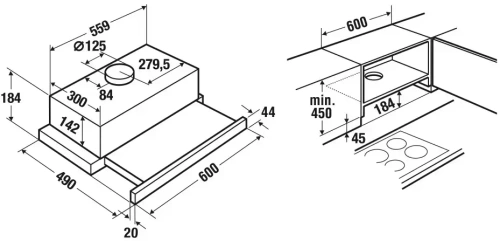 Встраиваемая вытяжка Kuppersbusch DEF 6300.0 E фото 2