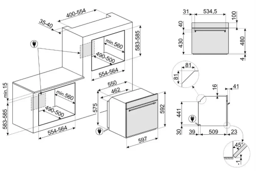 Духовой шкаф Smeg SF6301TVX фото 7