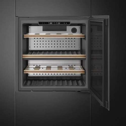 Встраиваемый холодильный шкаф для вина Smeg CVI129B3 фото 3