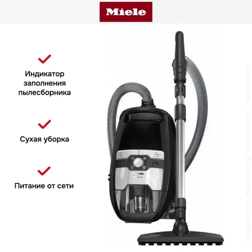 Пылесос Miele SKCF5 Blizzard CX1 Parquet Flex PoweLine obsidian black фото 7