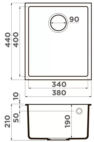 Мойка Omoikiri BOSEN 38-U BE фото 6