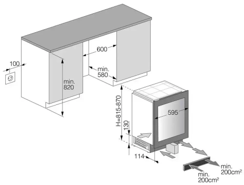 Встраиваемый винный шкаф Asko WCN15842G фото 10
